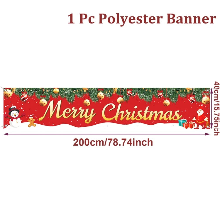 Charming Christmas Outdoor Banner for Holiday Cheer - Image 6