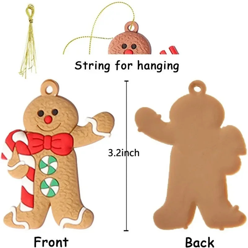 Gingerbread Man Christmas Tree Ornaments - Festive Decor - Image 21