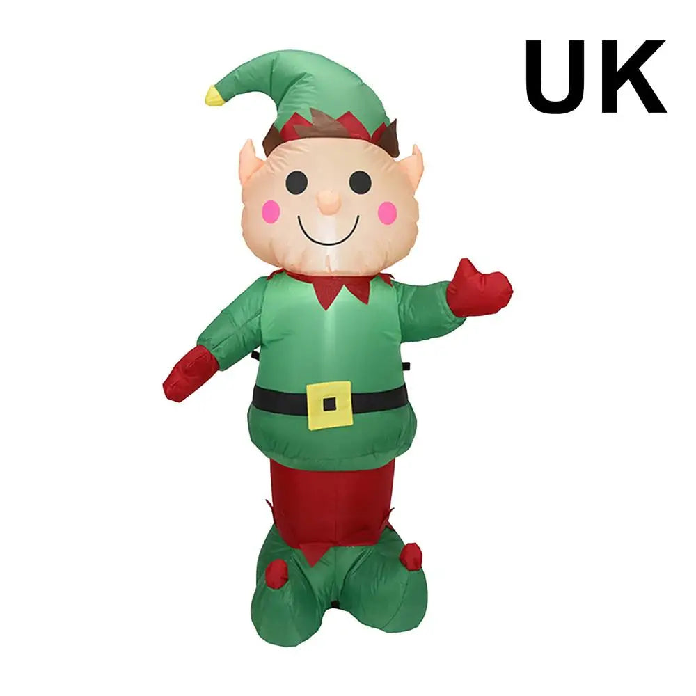 Giant Inflatable Christmas Elf with LED Lights - Image 2