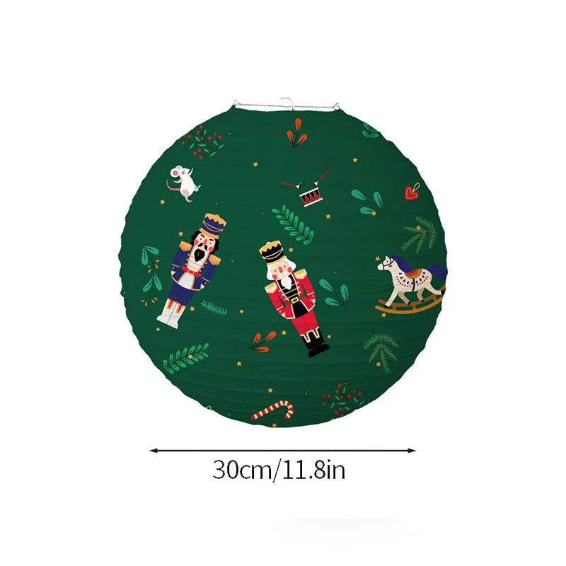 Festive Round Paper Lanterns for Christmas Decor - Image 12
