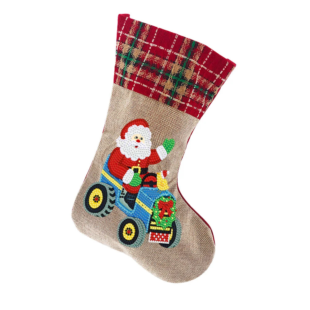 DIY Diamond Painting Christmas Sock Gift Bags - Image 12