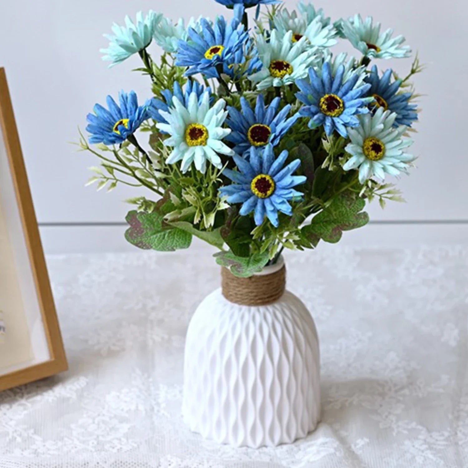 Nordic Style Ceramic-Look Plastic Flower Vase - Image 12