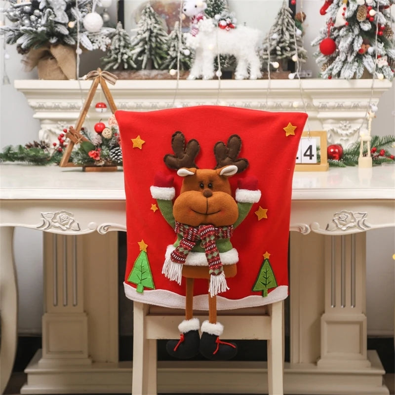 Festive Santa Chair Covers for Christmas Cheer - Image 8