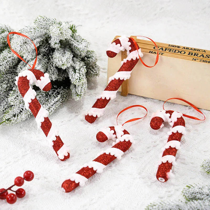 Charming Red & White Candy Cane Ornaments - Image 5