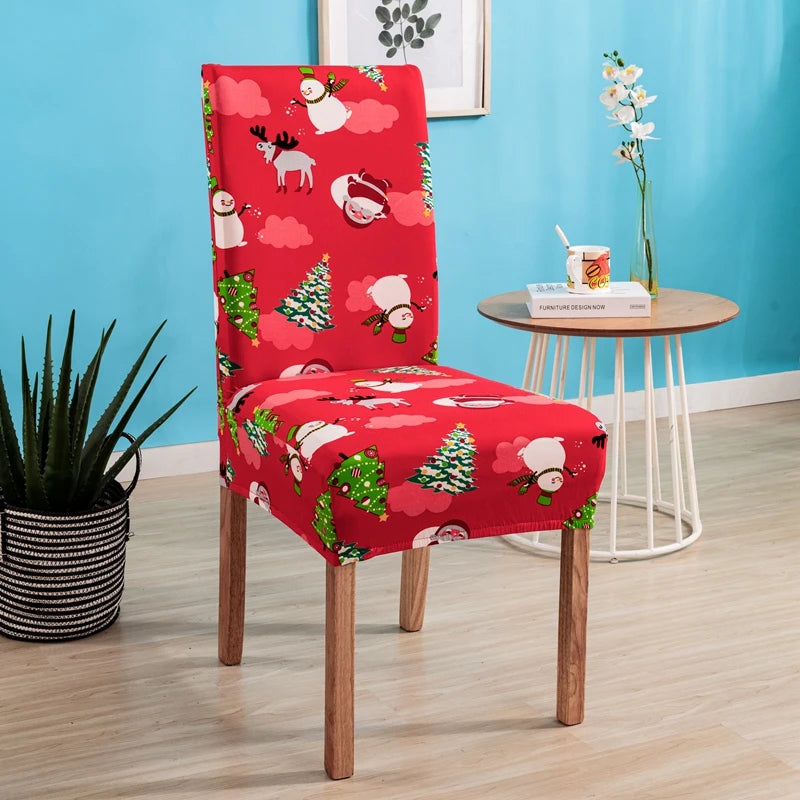 Festive Stretch Chair Covers for Holiday Dining - Image 41