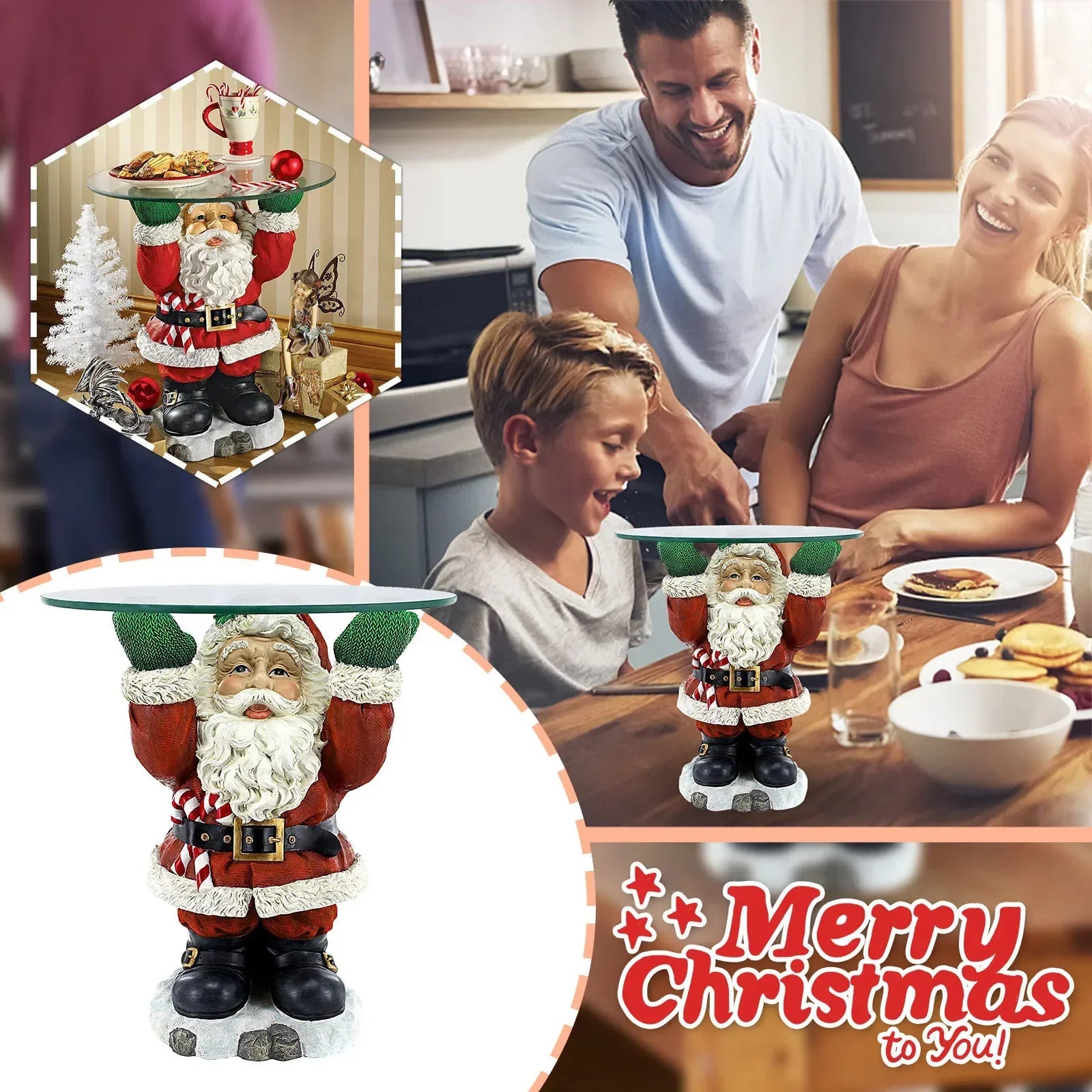 Charming Santa Claus Snack Tray for Christmas - Image 14