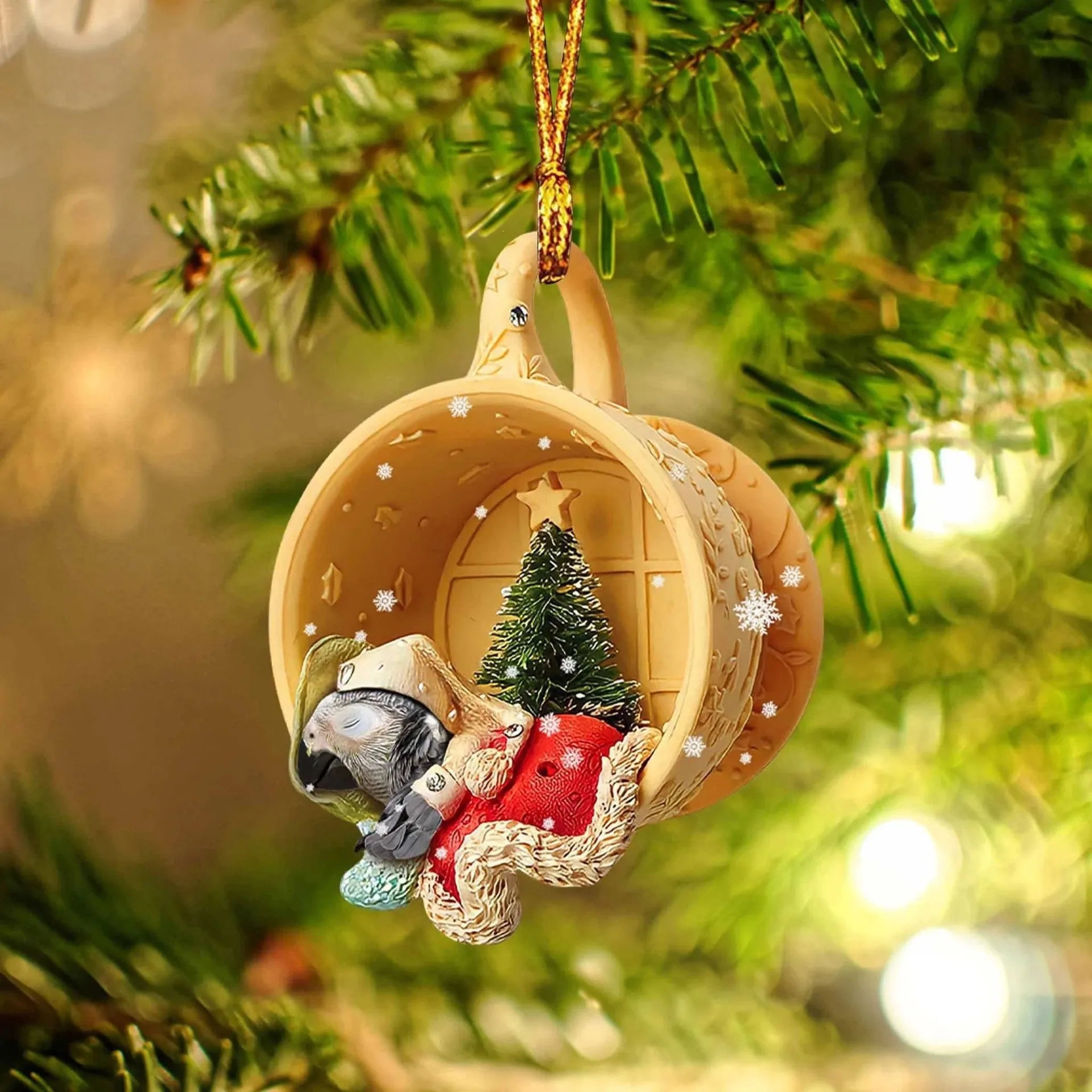 Charming Acrylic Dog Ornaments for Festive Decor - Image 4