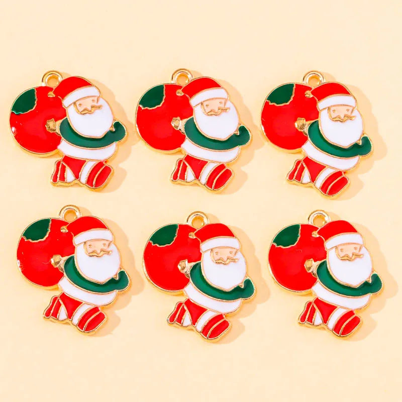 45Pcs Cartoon Christmas Enamel Charms for DIY Jewelry - Image 19