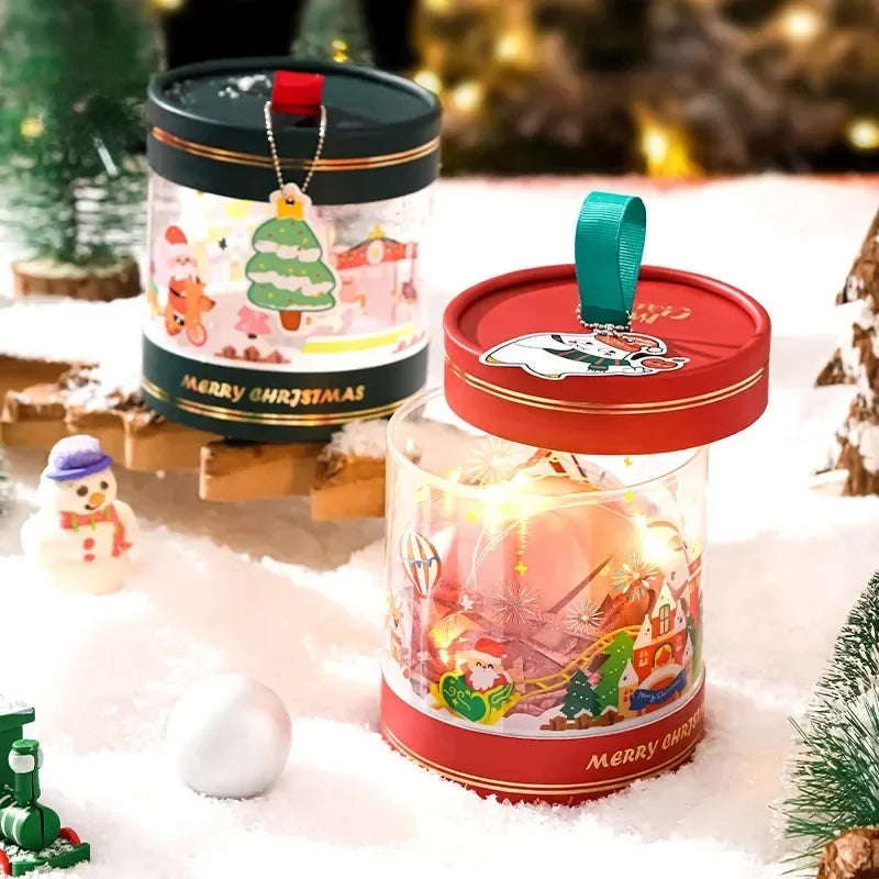 Festive Round Candy Gift Box for Holidays - Image 5