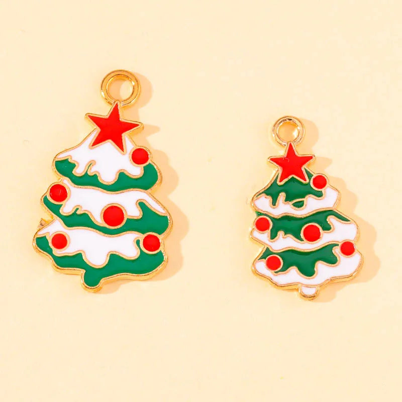 45Pcs Cartoon Christmas Enamel Charms for DIY Jewelry - Image 46