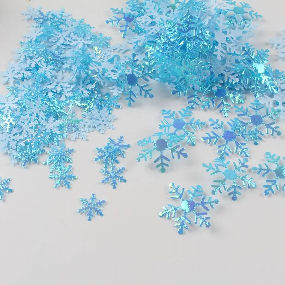 Sparkling Multi-Color Snowflake Confetti for Christmas - Image 7