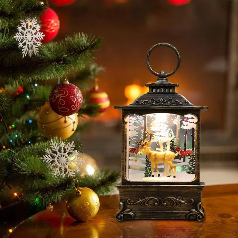 Enchanting LED Snow Globe Lantern for Christmas Delight - Image 3