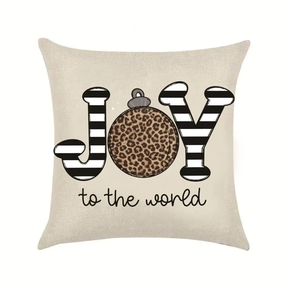 Customized Christmas Linen Pillow Covers for Home - Image 2