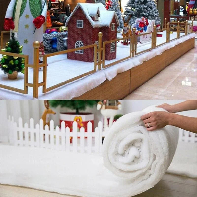 Faux Snow Blanket for Festive Winter Decor