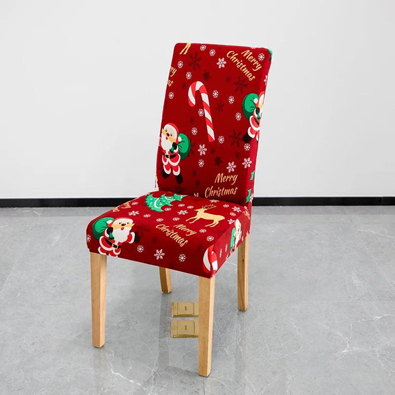 Festive Christmas Chair Covers with Santa & Snowman - Image 18