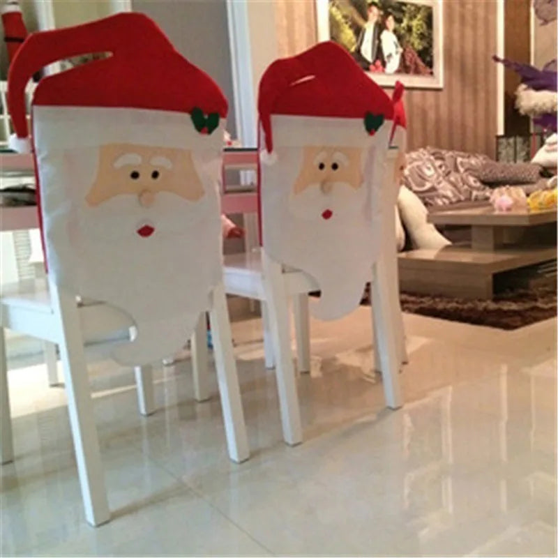Festive Santa & Snowman Dining Chair Covers - Image 11