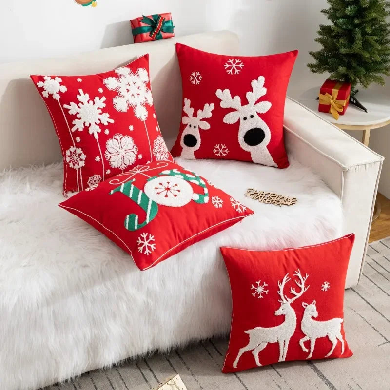 Charming Santa Claus Christmas Pillow Cover - Image 5