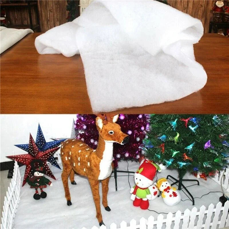Faux Snow Blanket for Festive Winter Decor - Image 10