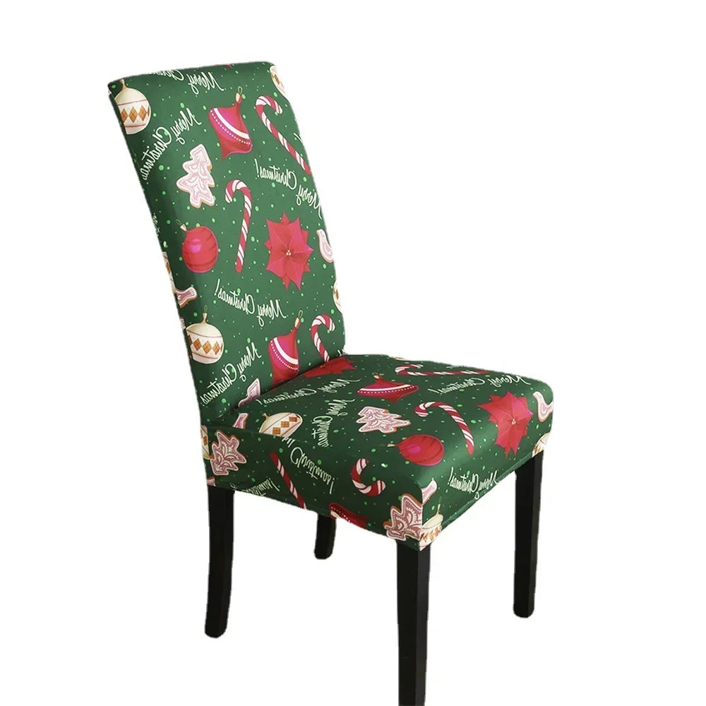 Festive Stretch Chair Covers for Christmas Dining - Image 10