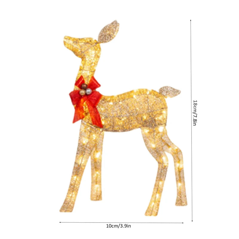 Enchanting LED Lighted Reindeer Family Décor - Image 8