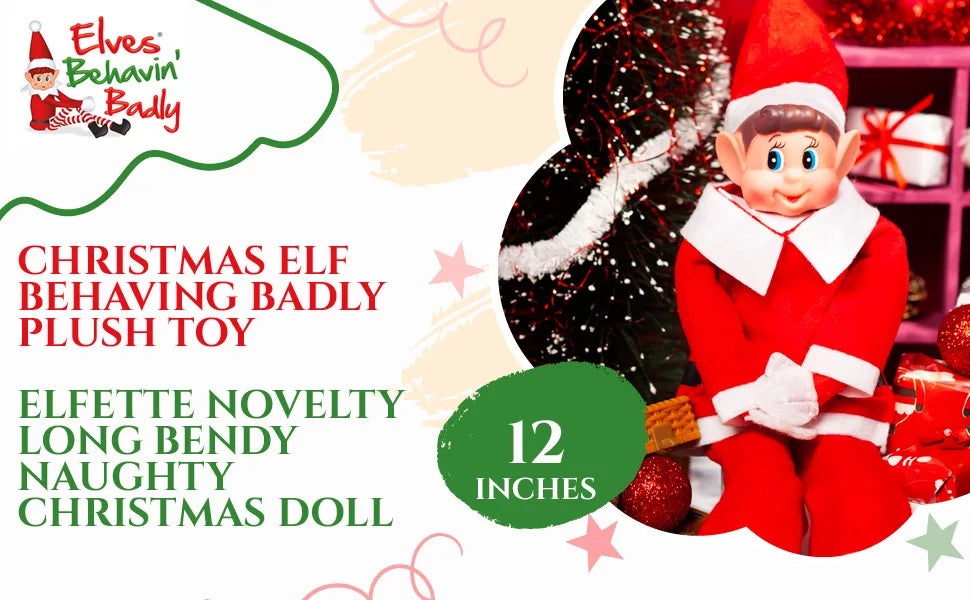Adorable Red Elf Doll Ornament for Christmas Cheer - Image 11