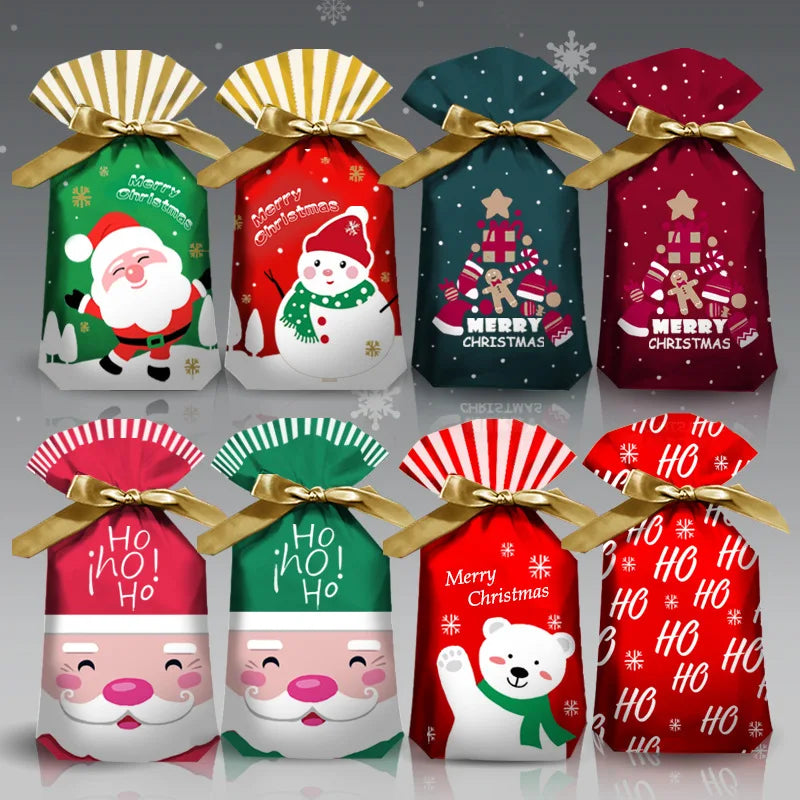 Colorful Cartoon Gift Bags for Christmas Parties