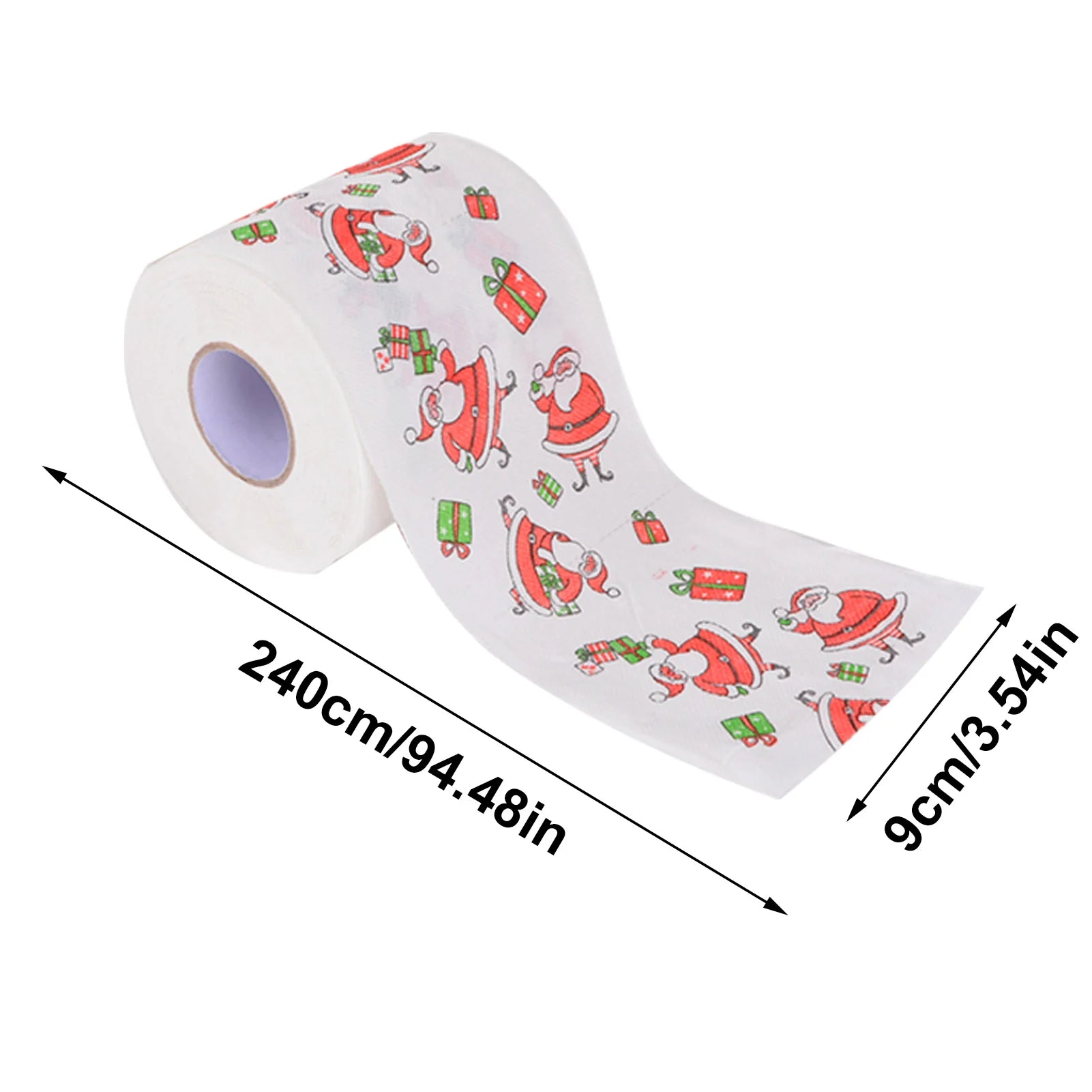 Festive Santa Claus Toilet Paper Rolls for Christmas - Image 14