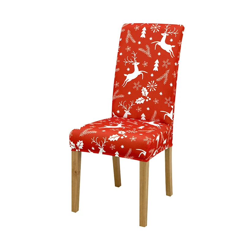 Stretchable Holiday Chair Covers - Festive Dining Décor - Image 43