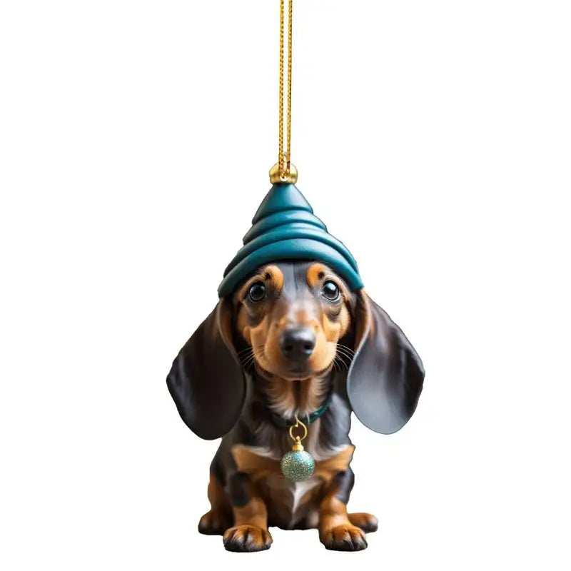 Adorable Dachshund Dog Christmas Tree Ornament - Image 12