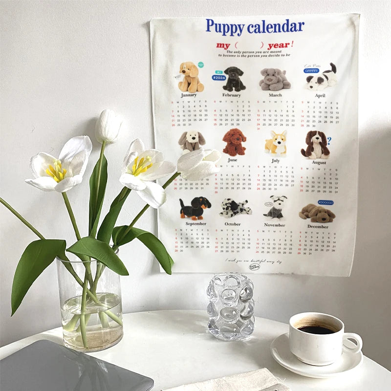 Festive Calendar Tapestry for Charming Holiday Decor - Image 3