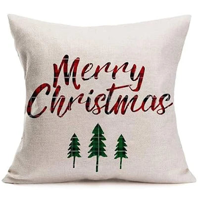 Vintage Reindeer Christmas Throw Pillow Cover 45x45 - Image 5