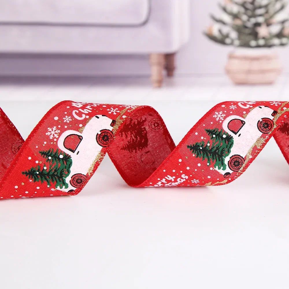 Festive Burlap Christmas Ribbon for Beautiful Gift Wrapping - Image 6