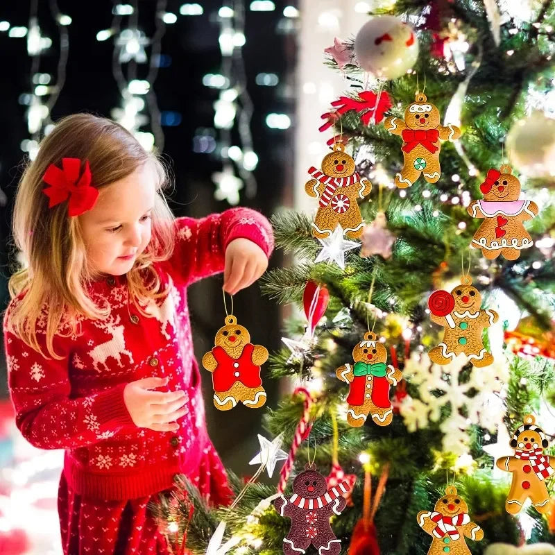 Gingerbread Man Christmas Tree Ornaments - Festive Decor - Image 3