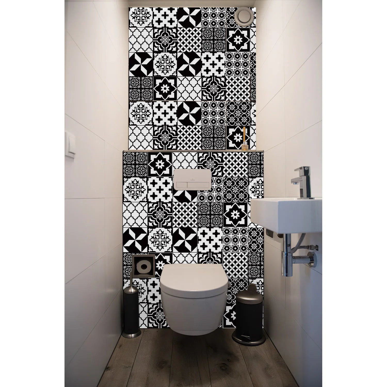 24 Retro Mandala Waterproof Wall Stickers for Christmas - Image 5