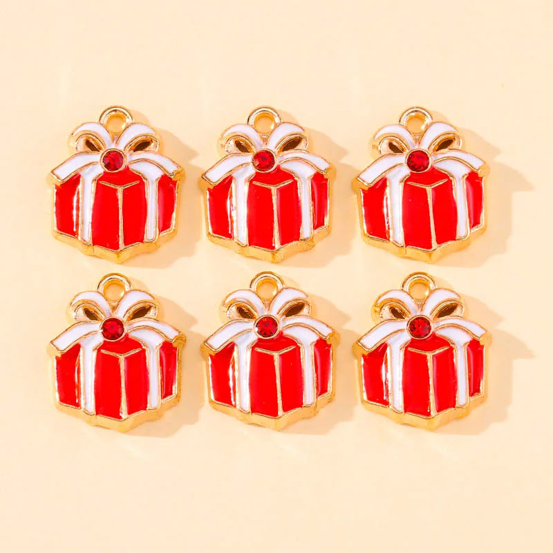 45Pcs Cartoon Christmas Enamel Charms for DIY Jewelry - Image 29