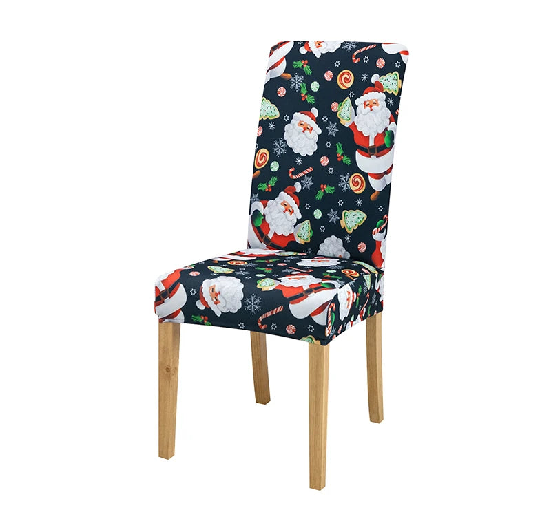 Stretchable Holiday Chair Covers - Festive Dining Décor - Image 52