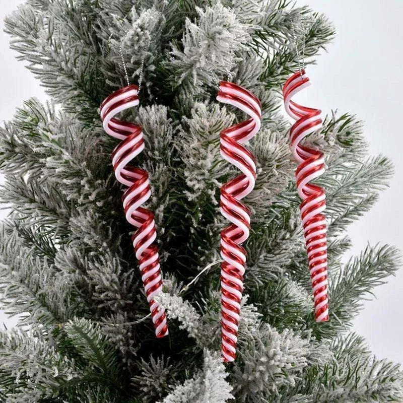 Charming Red & White Candy Cane Ornaments - Image 9