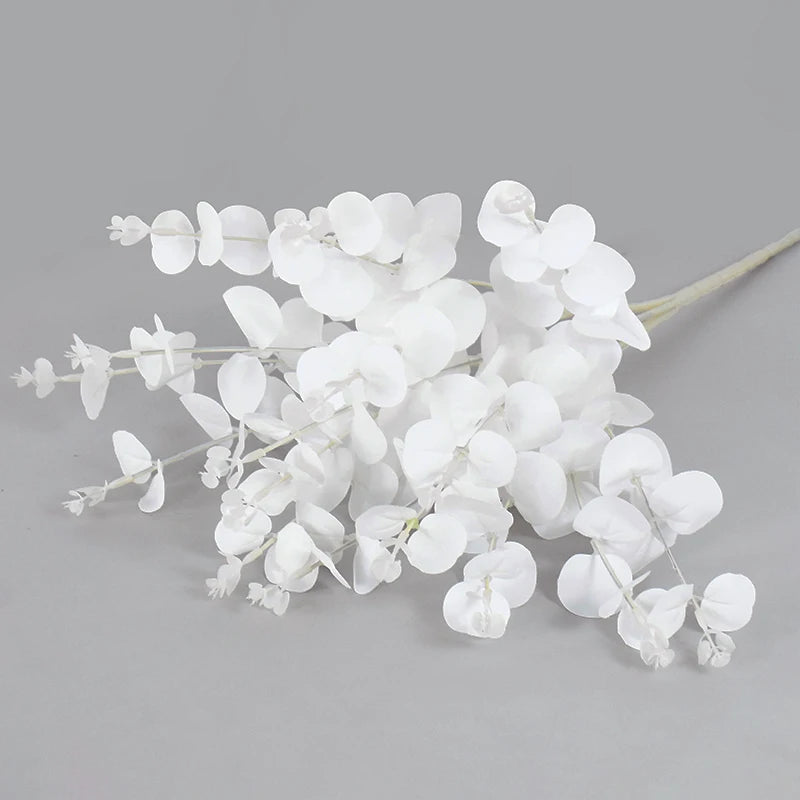 50cm White Eucalyptus Branches for Holiday Decor - Image 5