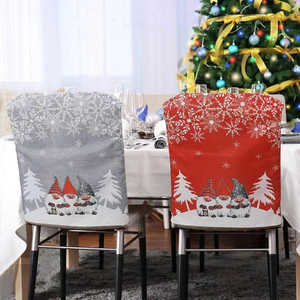 Festive Washable Christmas Chair Back Covers - Image 12