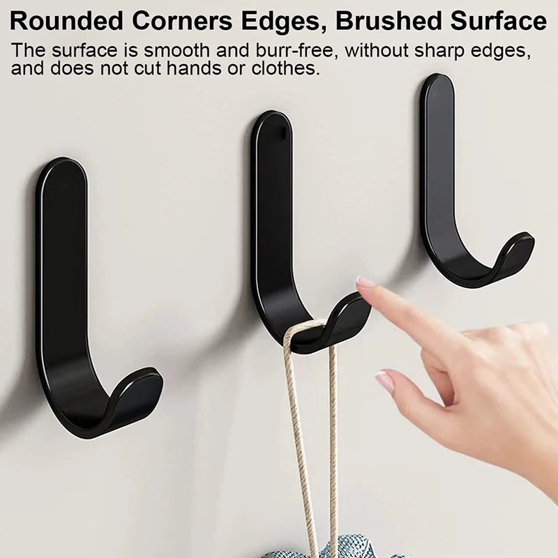 6Pcs Self-Adhesive Wall Hooks for Home Organization - Image 7