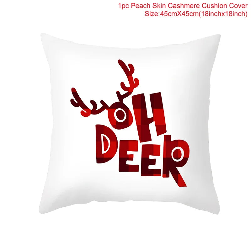45cm Merry Christmas Cushion Cover - Festive Home Decor - Image 47