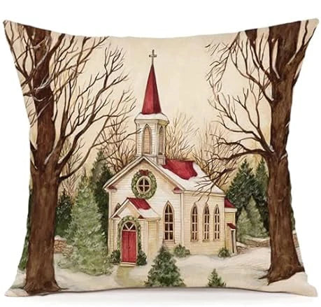 Festive 40x40cm Christmas Pillow Covers for Home - Image 6