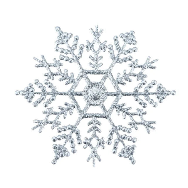 Winter Wonderland Fake Snowflake Ornaments – 6/12pcs - Image 13