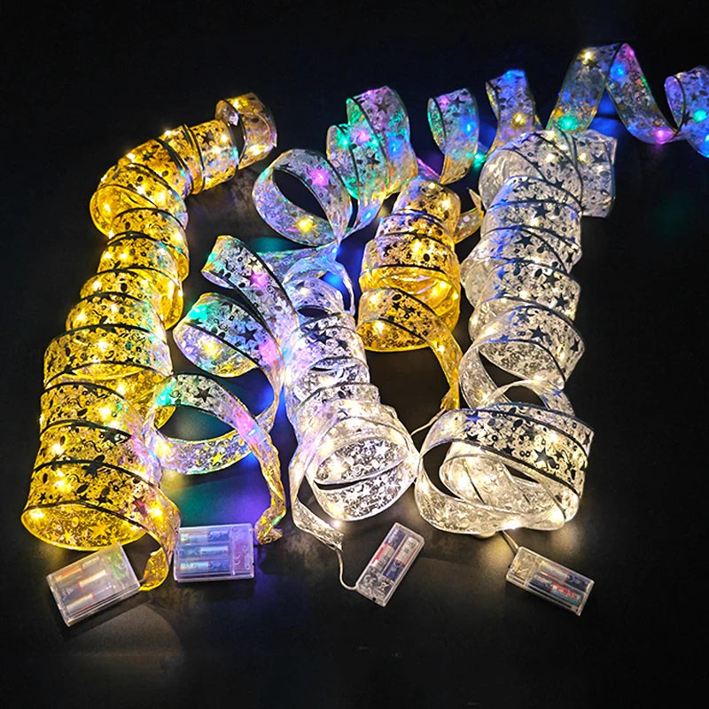 Glowing Christmas LED Ribbon Lights for Festive Decor - Image 13