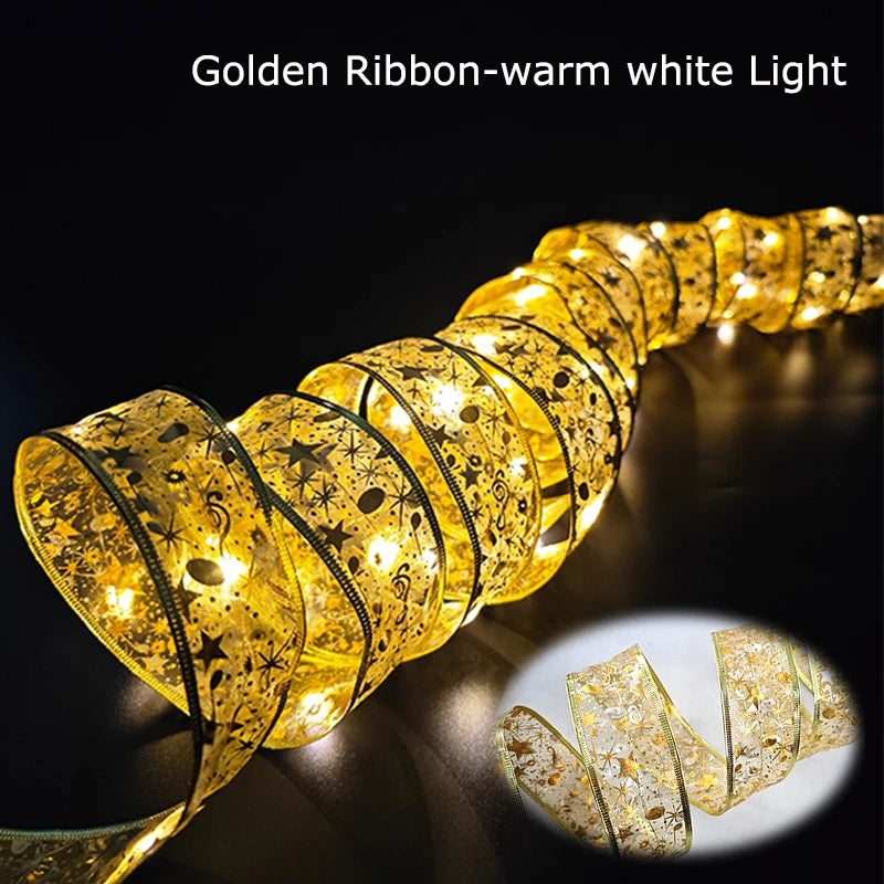 Glowing Christmas LED Ribbon Lights for Festive Decor - Image 4