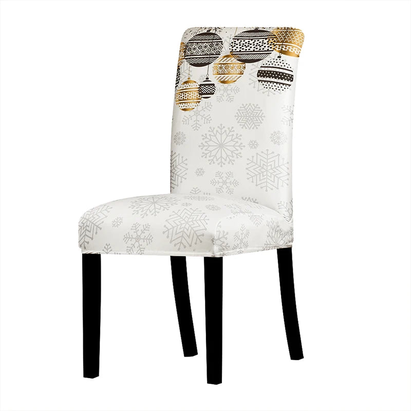 Stretchable Holiday Chair Covers - Festive Dining Décor - Image 36