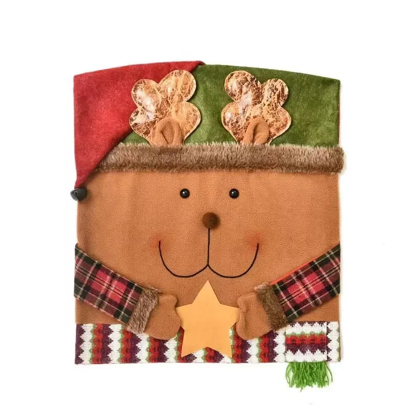 Charming Christmas Chair Back Stretch Covers - Image 17