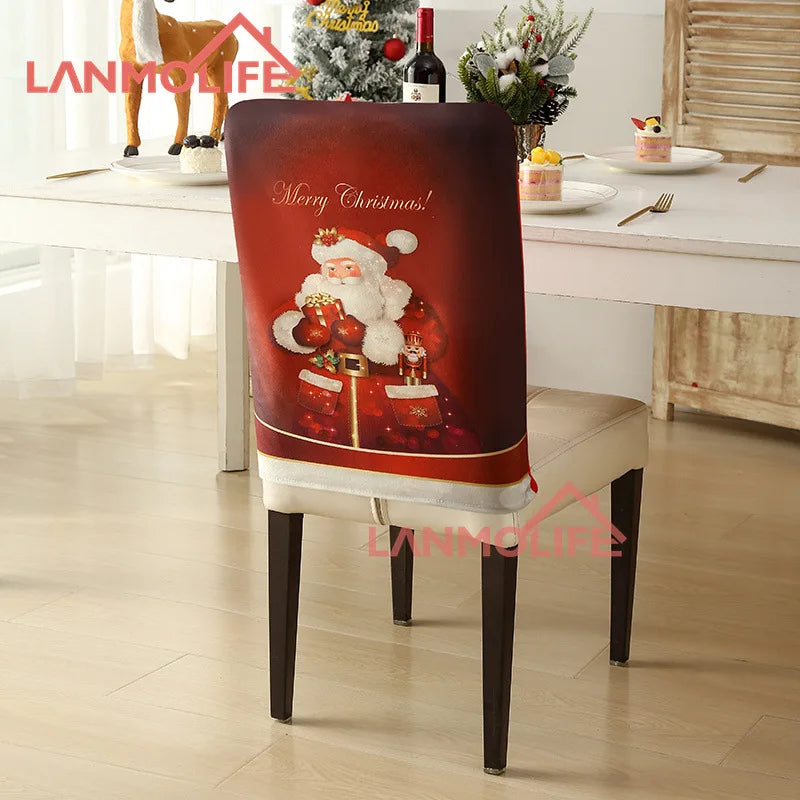 Festive Stretchable Christmas Chair Covers - Easy Care! - Image 13