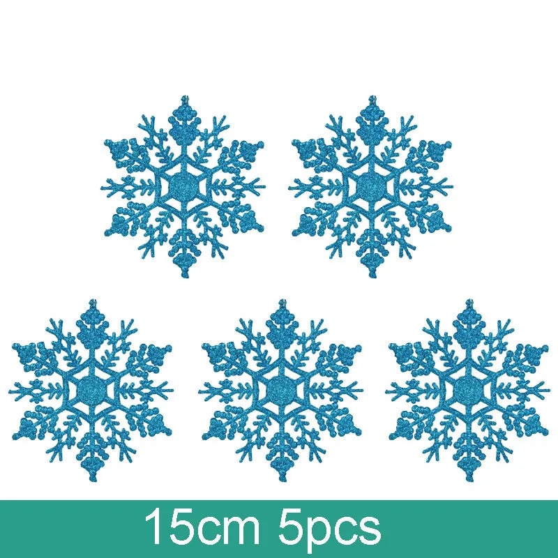 Stunning PVC Snowflake Ornaments for Christmas Decor - Image 5