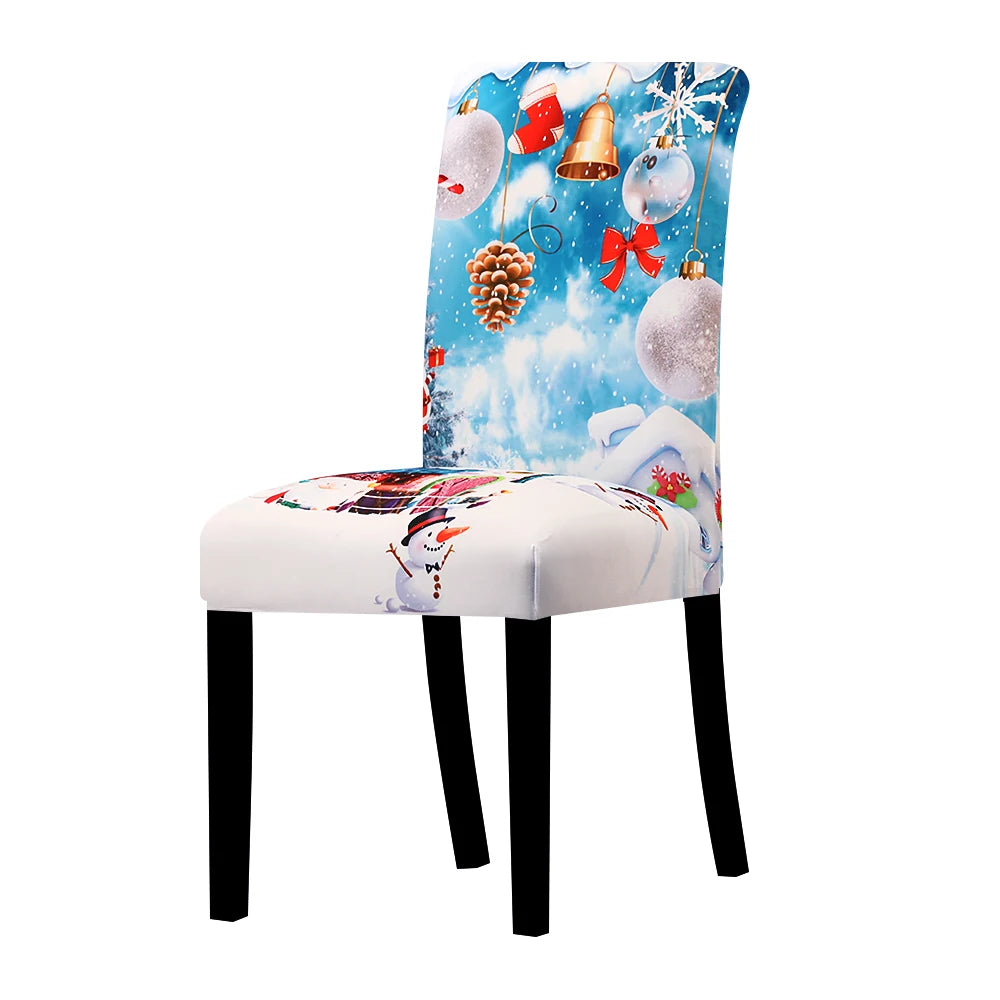 Stretchable Holiday Chair Covers - Festive Dining Décor - Image 27
